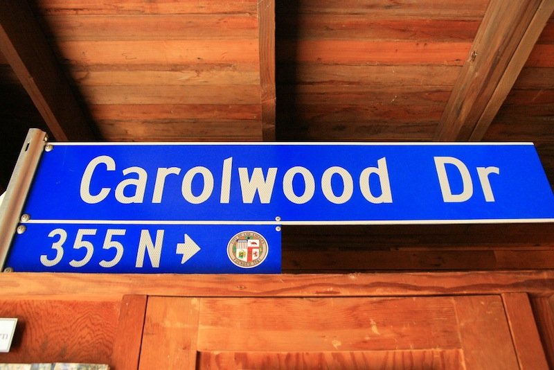 Original Street Sign | Carolwood.org